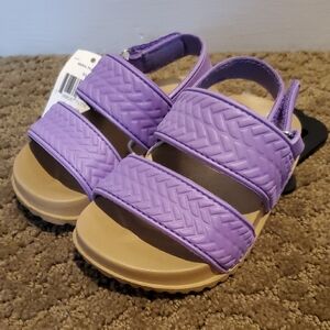 Baby Toddler Girls Sol Borne Purple Mira Beach Sandals Size 5 6 7 8 10 Foam NWT